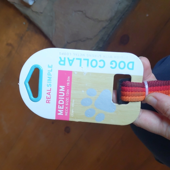 NWT Medium Orange Red Dog Collar - Picture 4 of 4